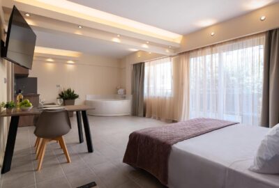 Lampraki Luxury Apartment up to 3 with heated jacuzzi